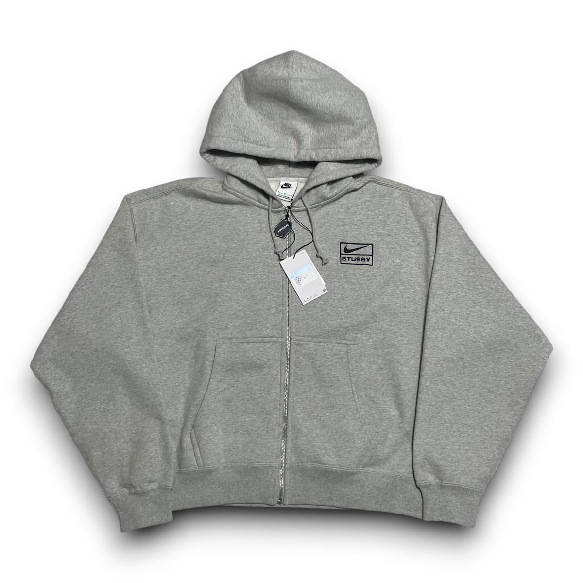 Nike X Stussy 정품 그레이 후드집업