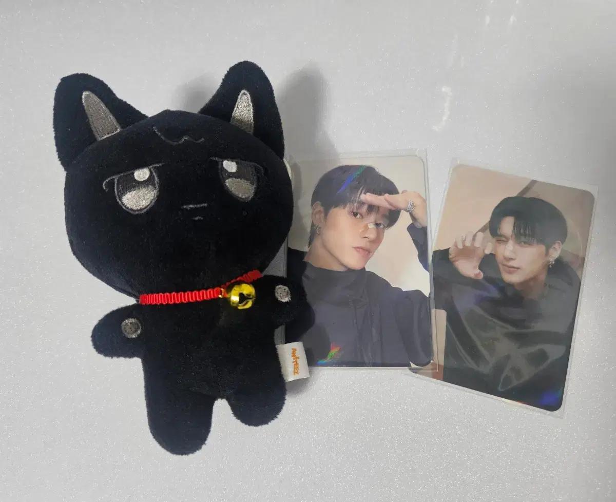 일괄) 에이티즈 우요냥 기본 인형키링 + 애니티즈 팝업 5만원 우영 포카