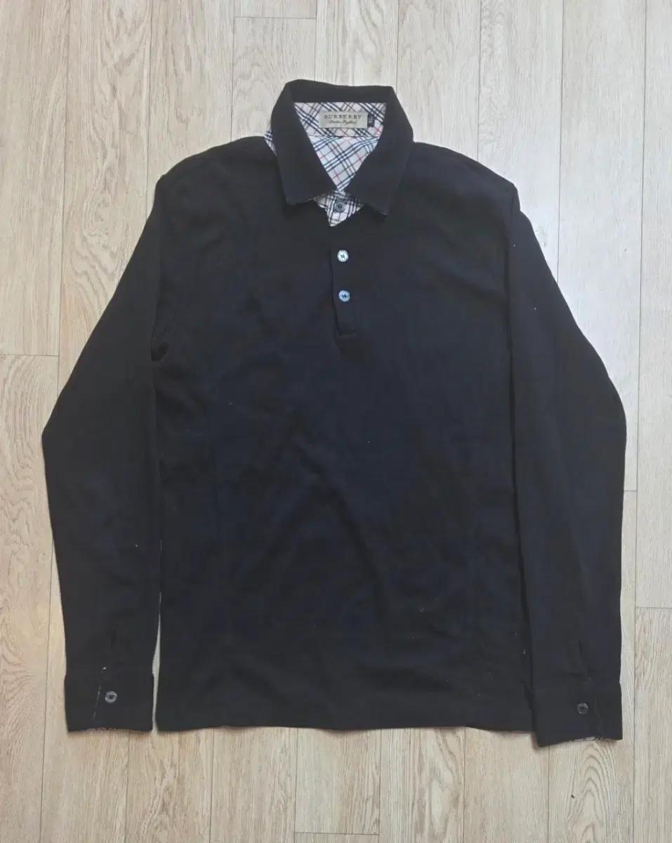미사용 버버리 런던 BURBERRY LONDON 카라 긴팔티셔츠 XL90