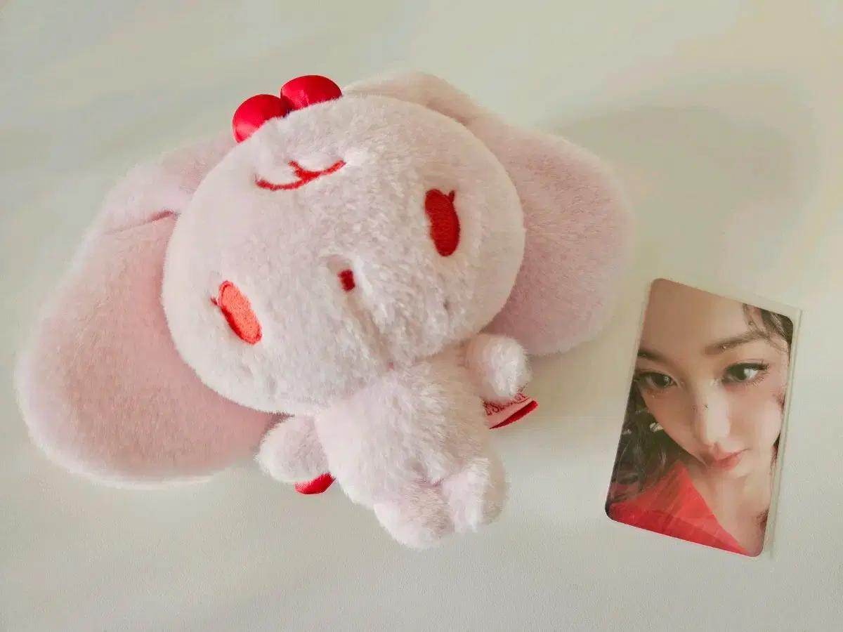 아이브 이블 큐피드 체리 인형+얼빡포카