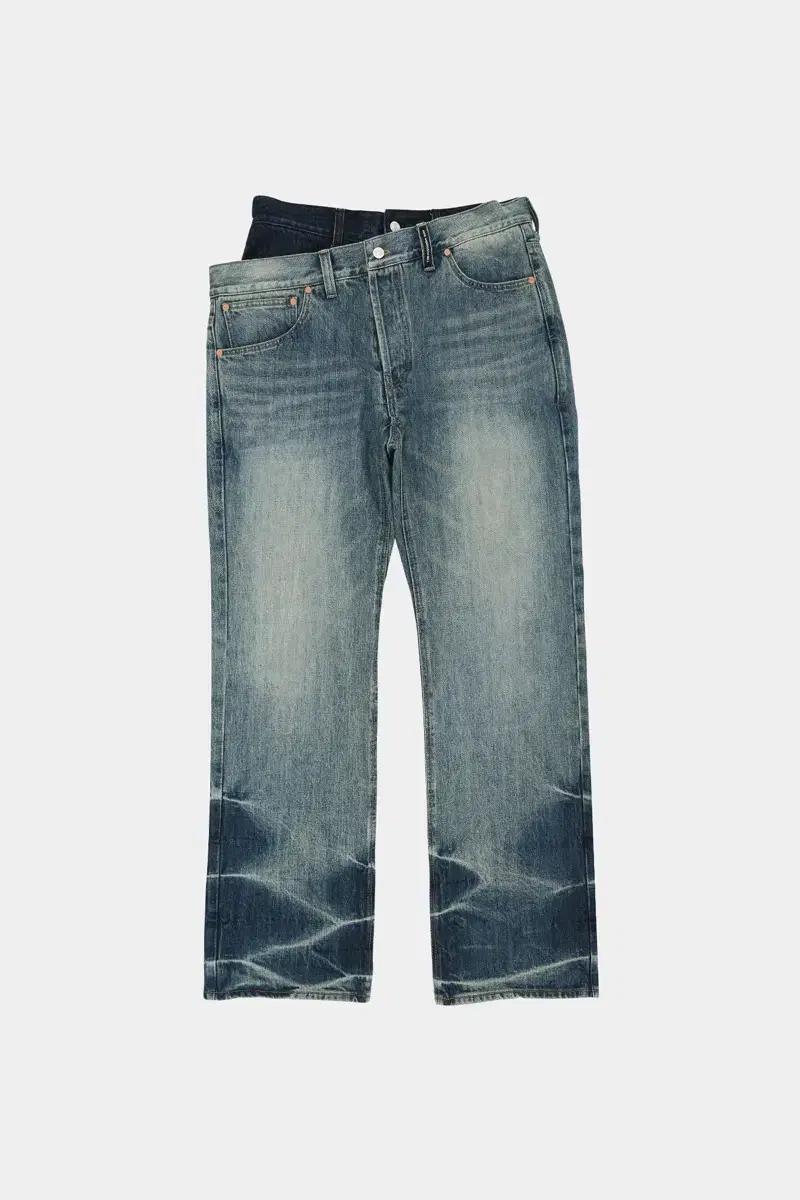앤더슨벨 UNISEX ASYMMETRIC LAYERED WIDE-LEG