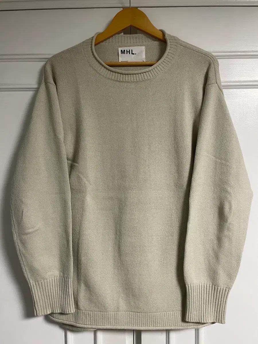 MHL. Corton Crew Neck Sweater Natural L