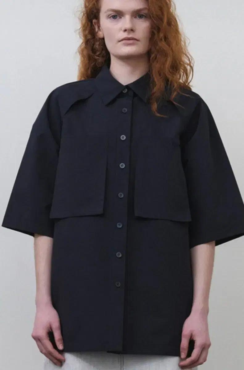 새상품) 에핑글러 pocket half sleeve shirt 네이비 반