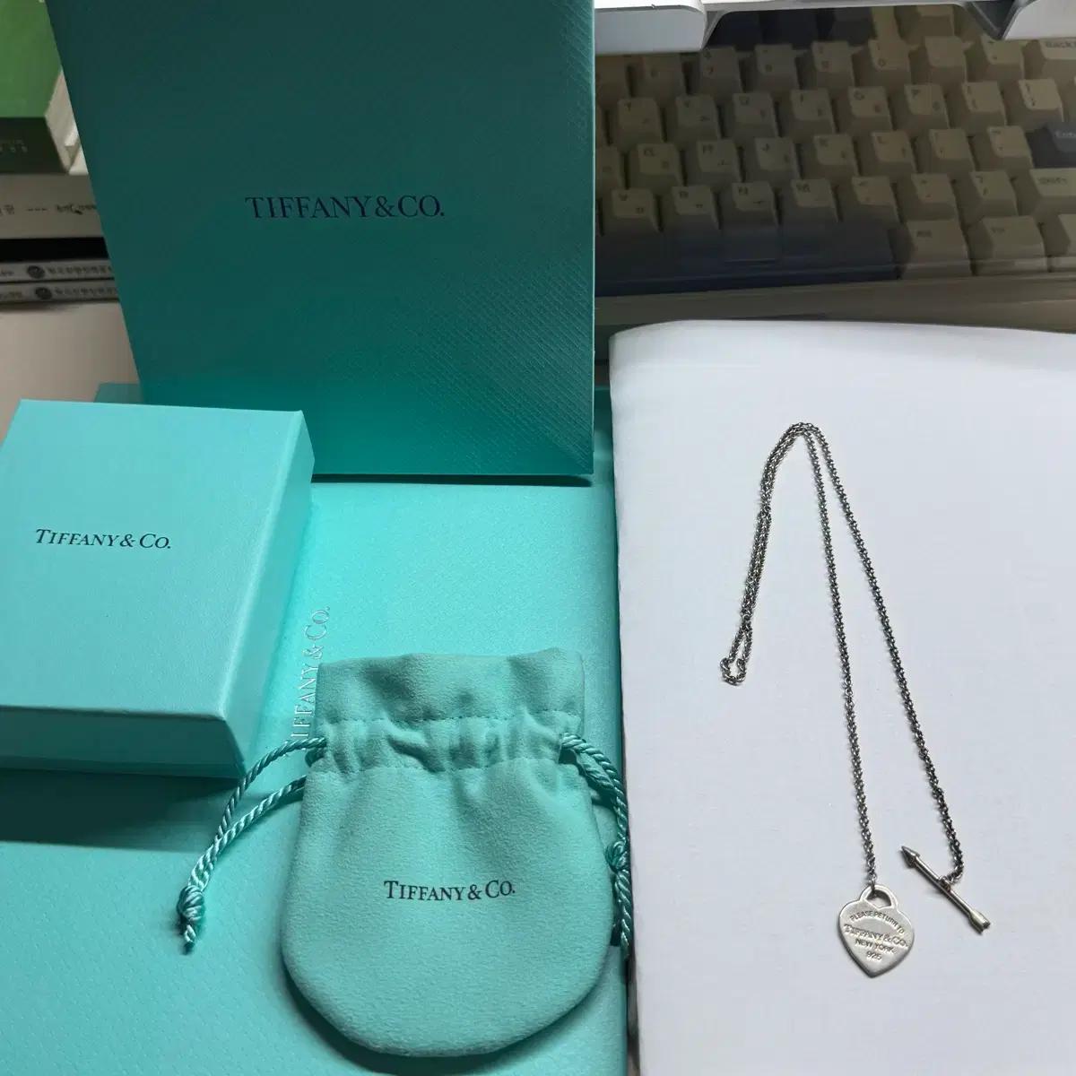 티파니앤코 러브스트럭 하트 목걸이 리턴투티파니 (실버925)