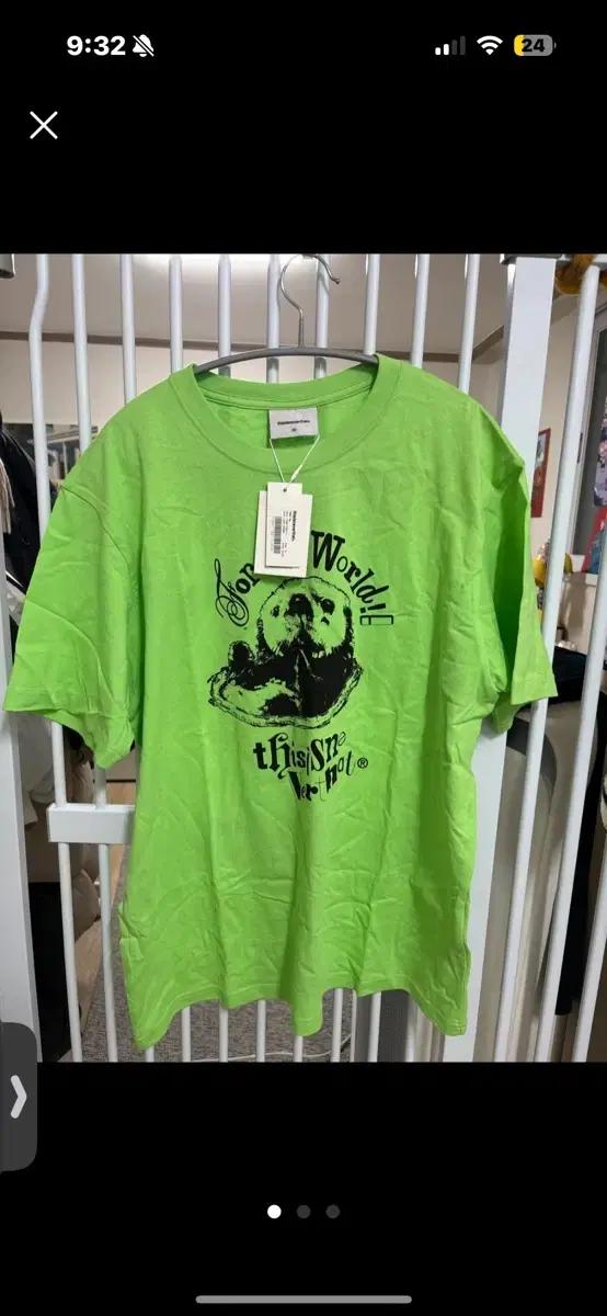 Thisisneverthat Otter Tee 라이트 그린 M