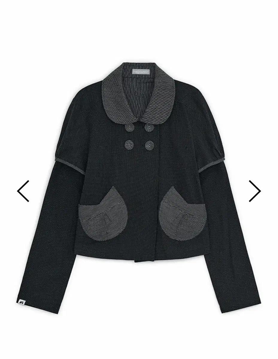 허그유어스킨  Detachable round jacket (Black)