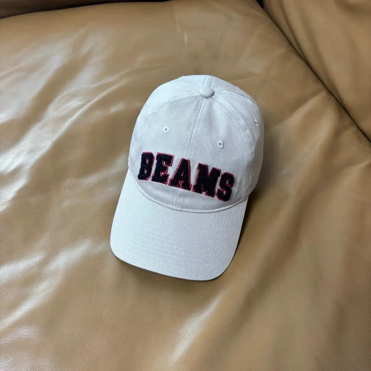 Beams 빔스 빔즈 6패널 볼캡 모자 워시드 탄 베이지