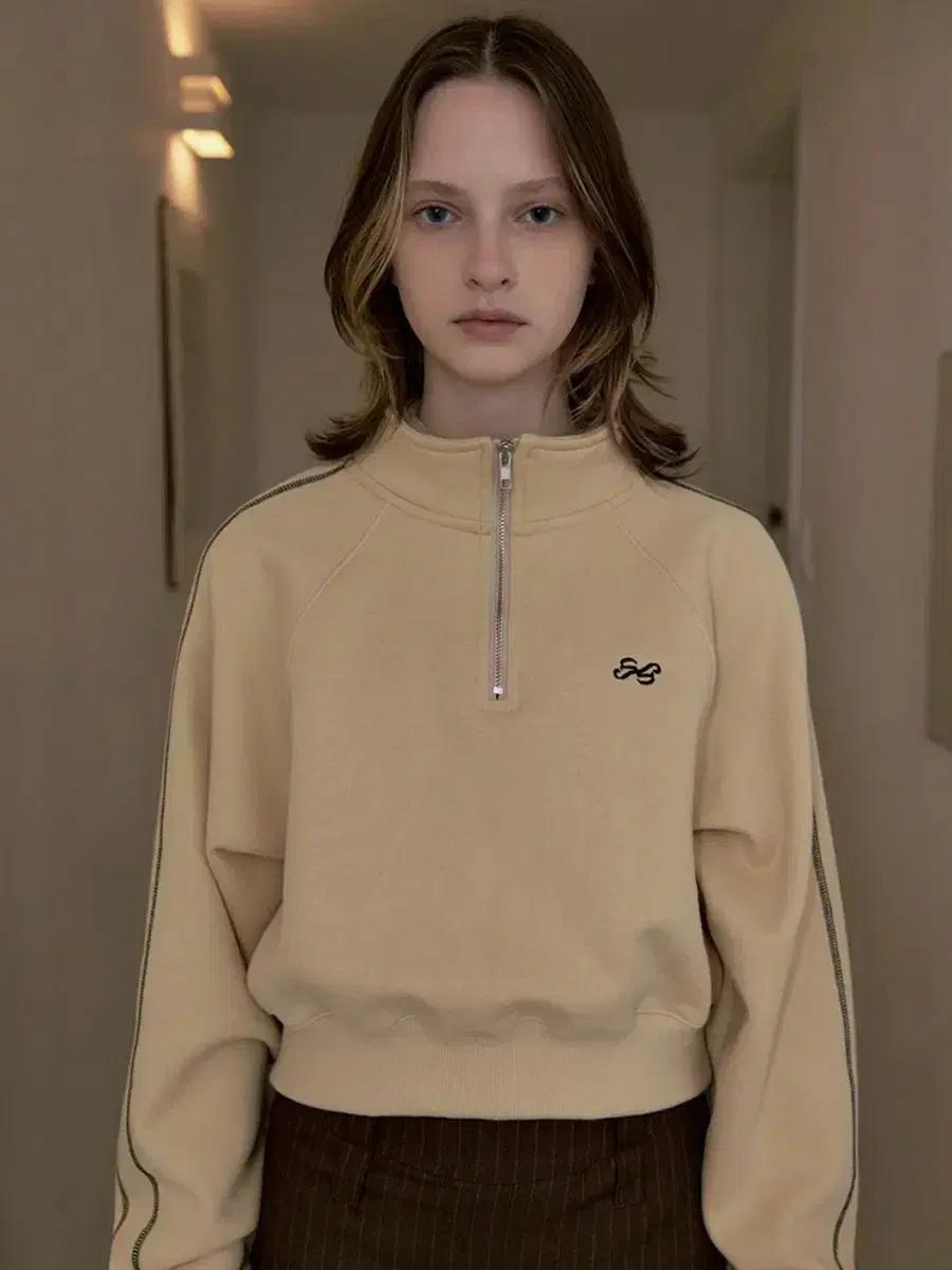 Sinoon RAGLAN HALF ZIP-UP SWEATSHIRT