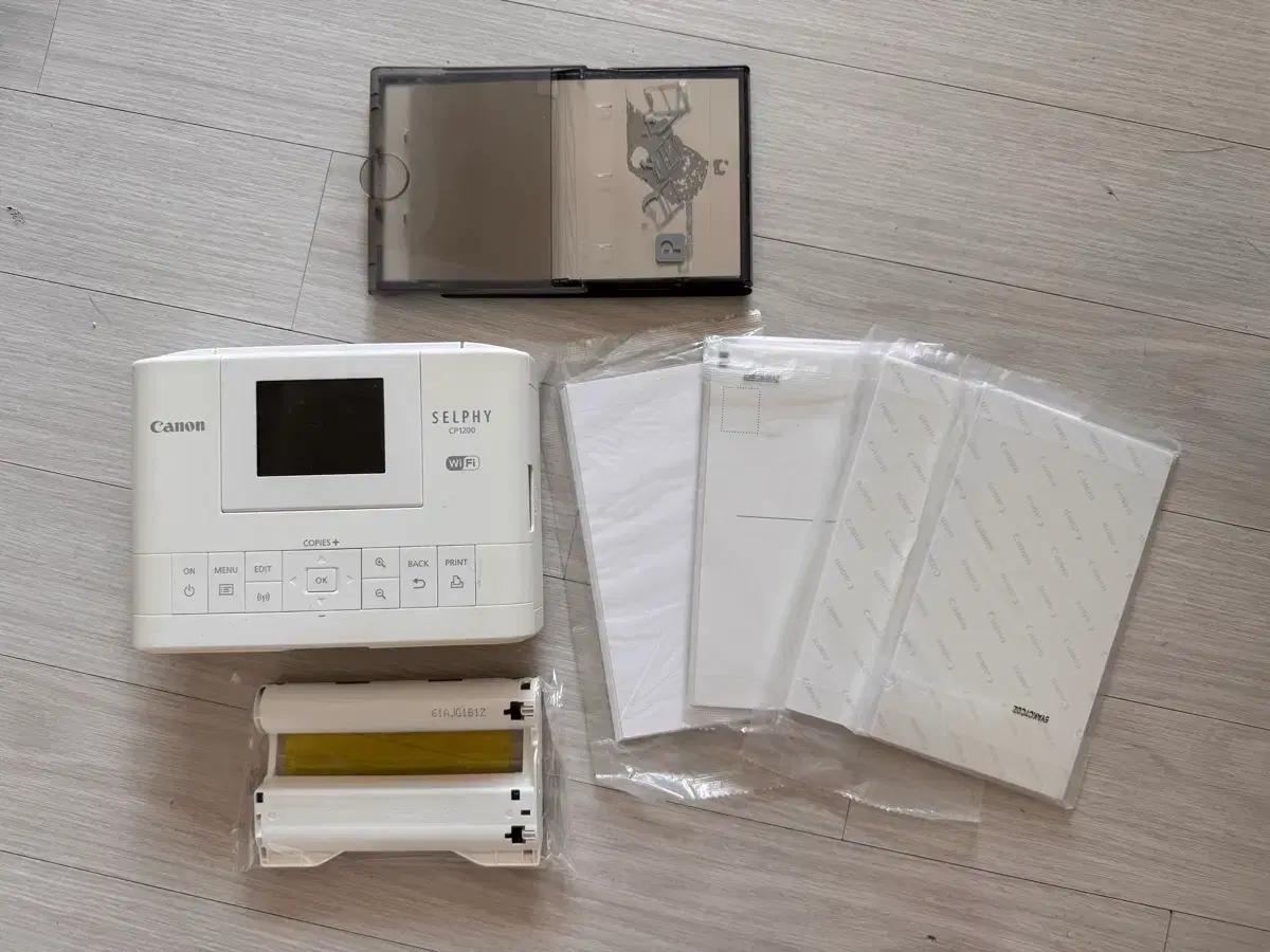 캐논 셀피 CP1200 포토 프린터 + 용지 잉크