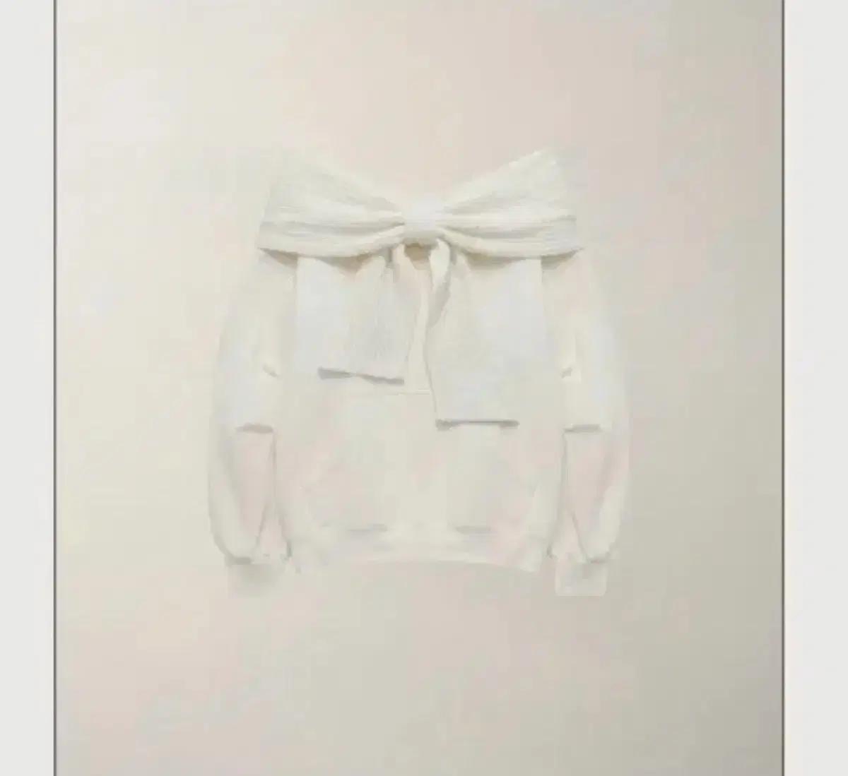 (가격내림X)더티스 thetis 리본 후드 아이보리 기모버전 새상품