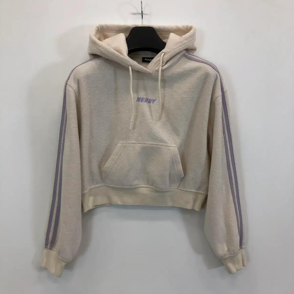 NERDY 널디 테리 크롭후드 XS