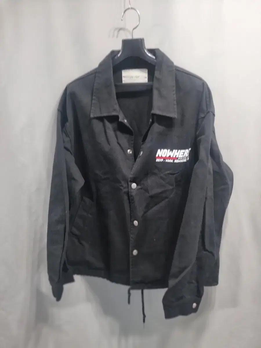 slam  NOWHERE 검정색 코치자켓