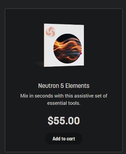 [공홈등록] iZotope Neutron 5 Elements  플러그인