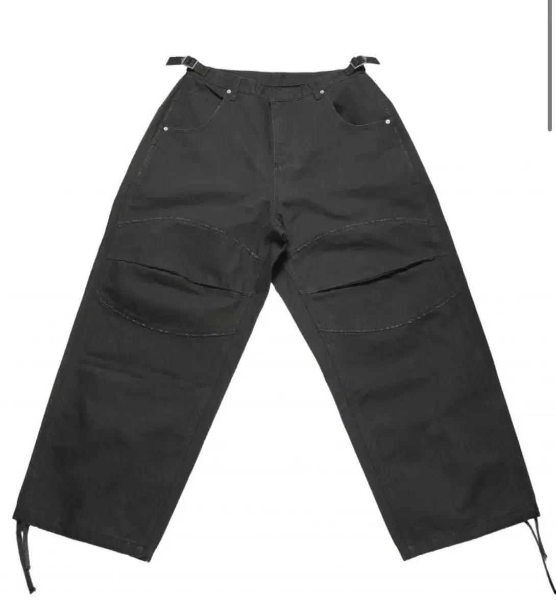 [L] MJD CANVAS 3D KNEE PANTS CHARCOAL 차콜