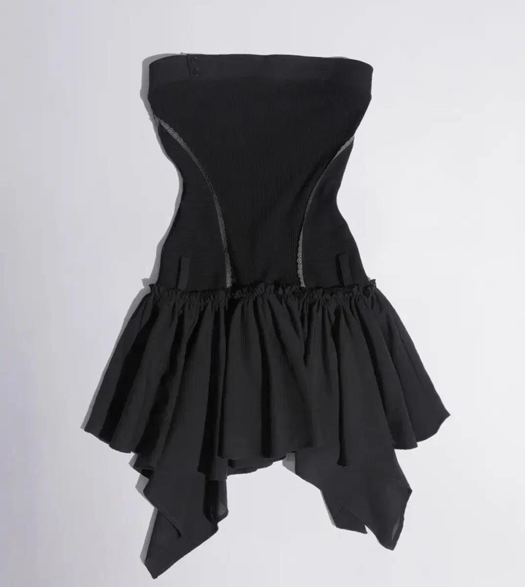 스컬프터 Tube Top Low Waist Dress Black xs