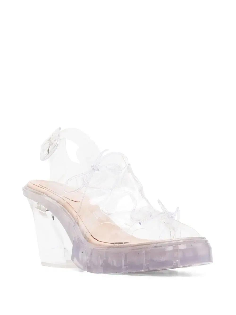 simone rocha 시몬로샤 레이스업 젤리 샌들 힐