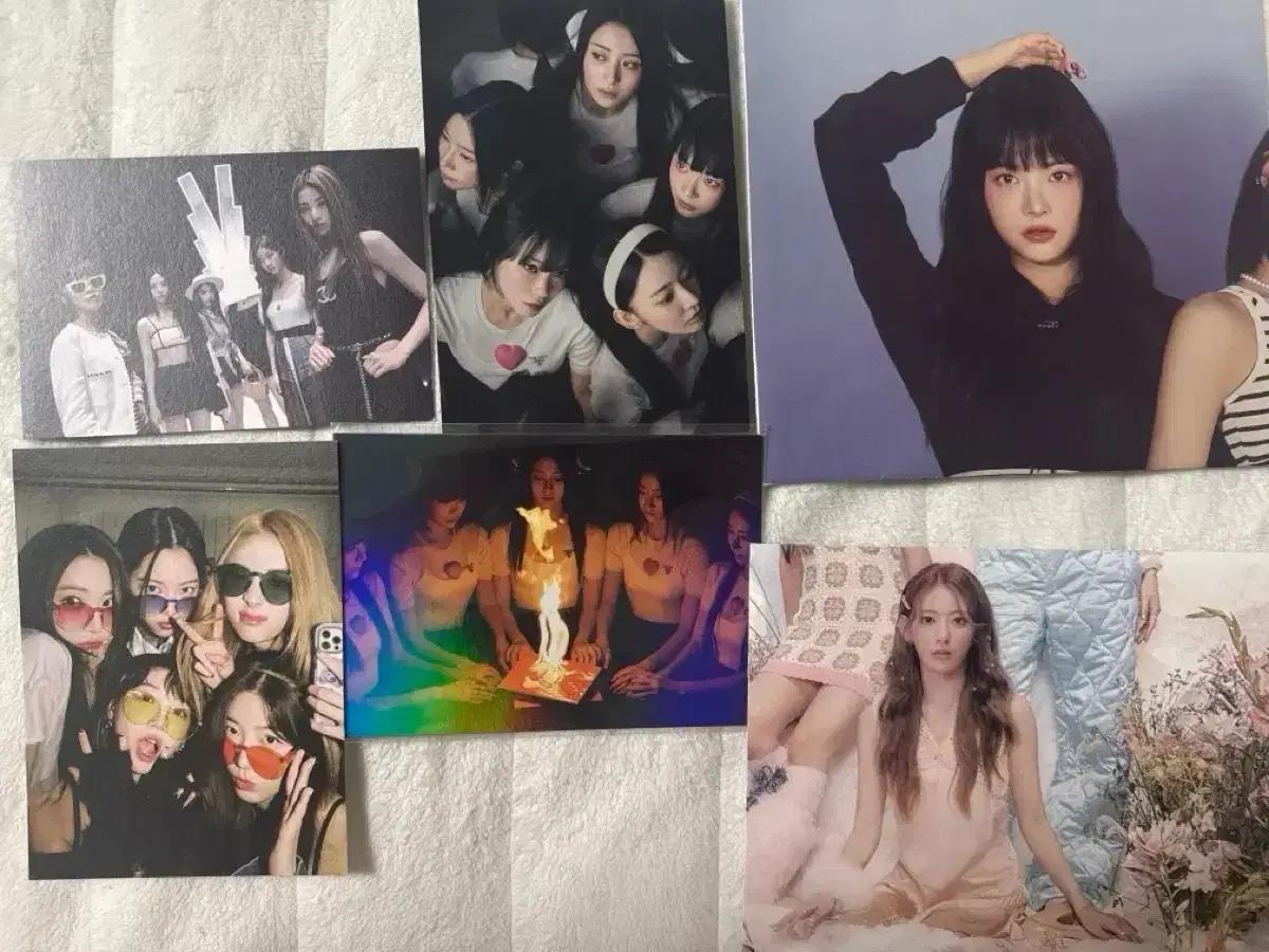 르세라핌 포스터프래엽서안티사진홍은채김채원카즈하사쿠라허윤진포카앨범언포기븐