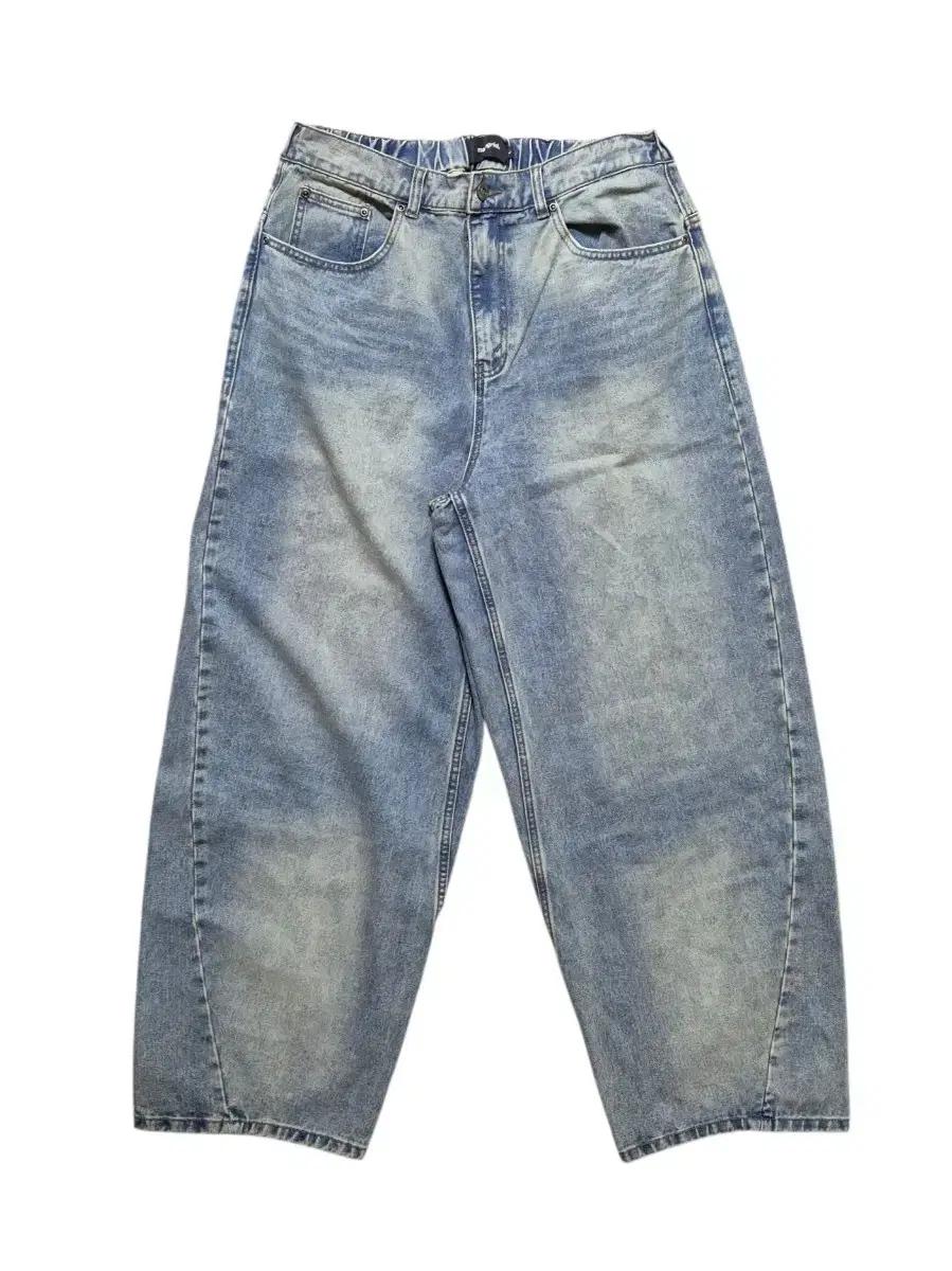 Mahagrid SOLAR EMB DENIM PANT BLUE(L사이즈)