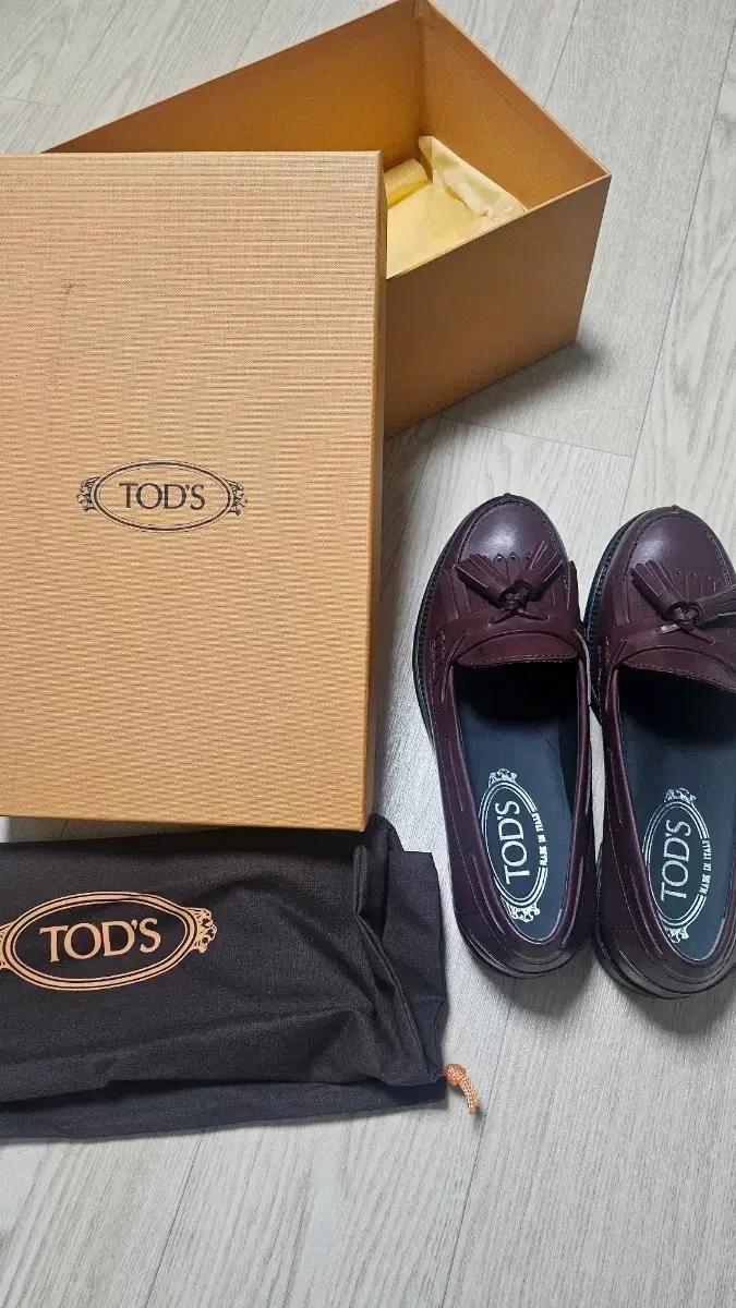 TOD'S 토즈 태슬 로퍼 버건디 36(235)