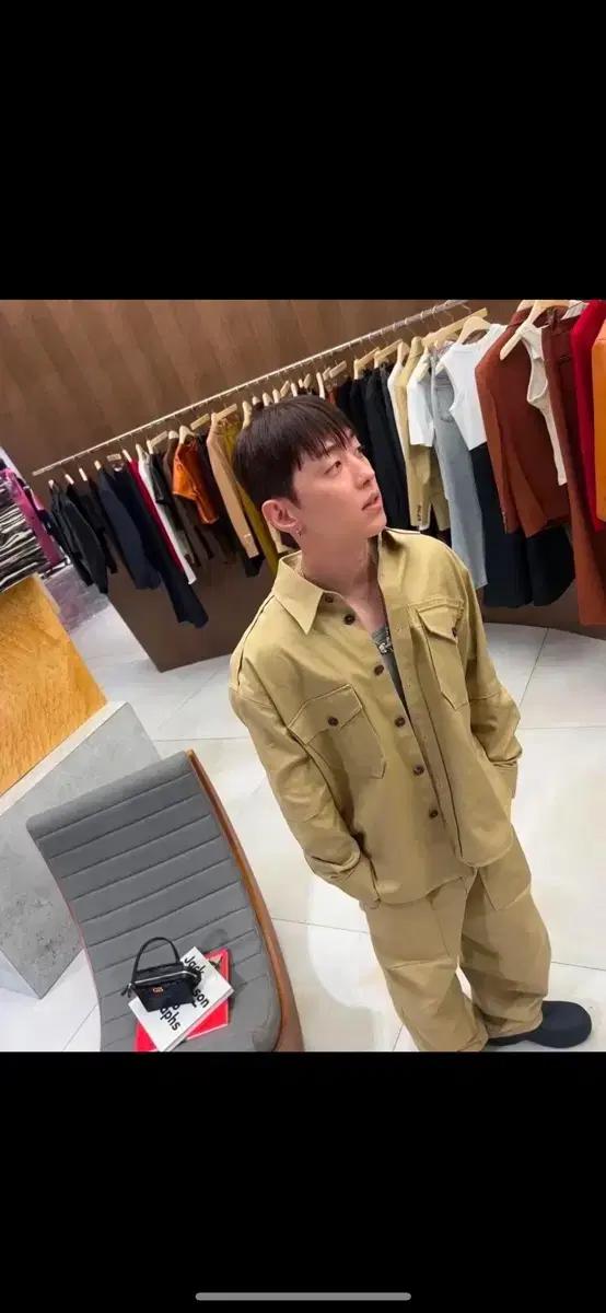 렉토 베이지 셔츠 M