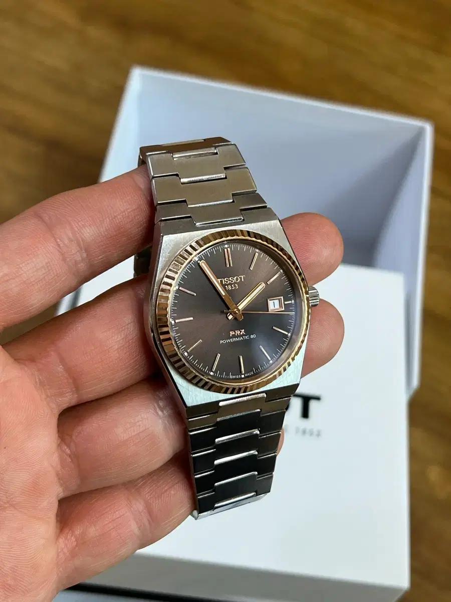 티쏘prx 18k베젤 40mm 오토매틱 풀박스