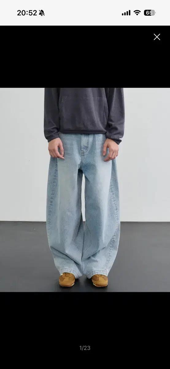 노운 corduroy denim pants (light blue)