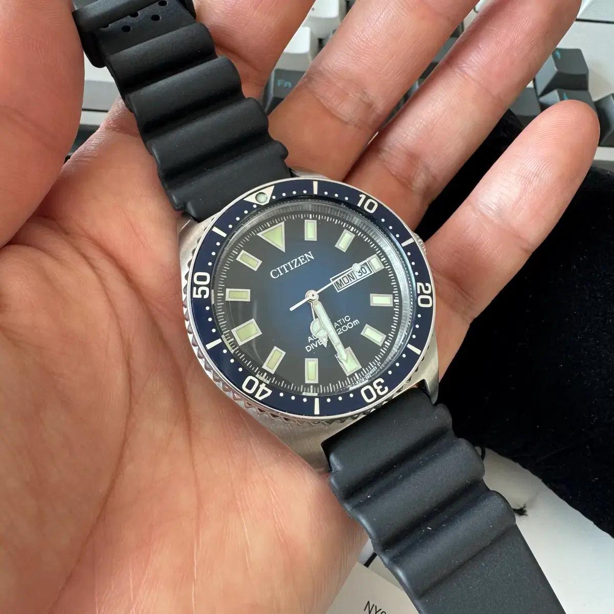 시티즌 따개비맛 다이버 NY0129-07L 신품급