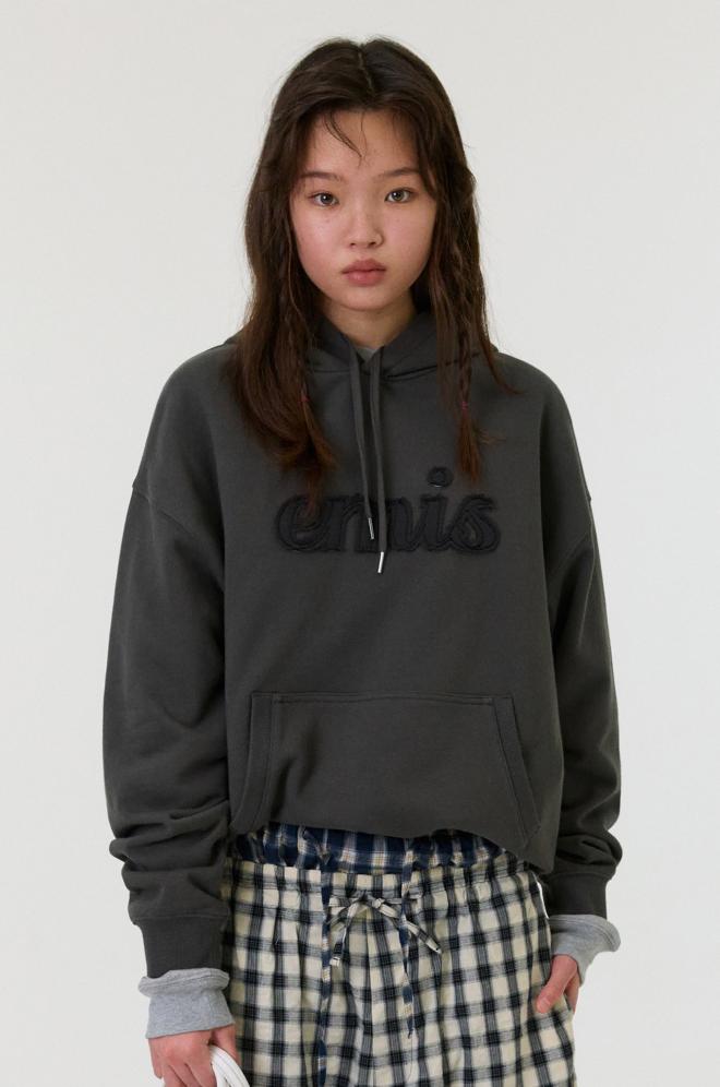 EMIS 이미스 COLOR-BLOCK APPLIQUE HOODIE