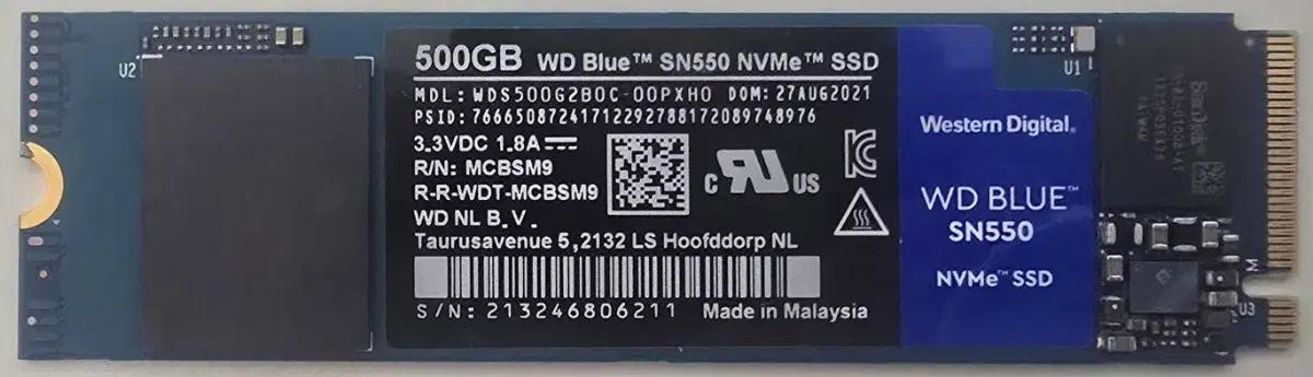 WD,HP,삼성 SSD M.2 2280 512G(Nvme)  팝니다.