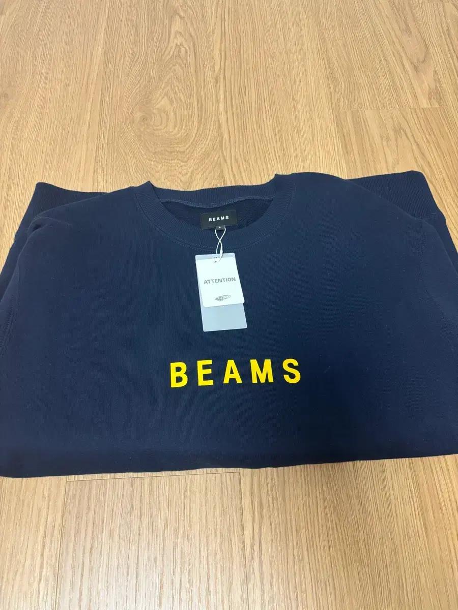 빔즈 네이비 맨투맨 L 미사용 새상품 beams