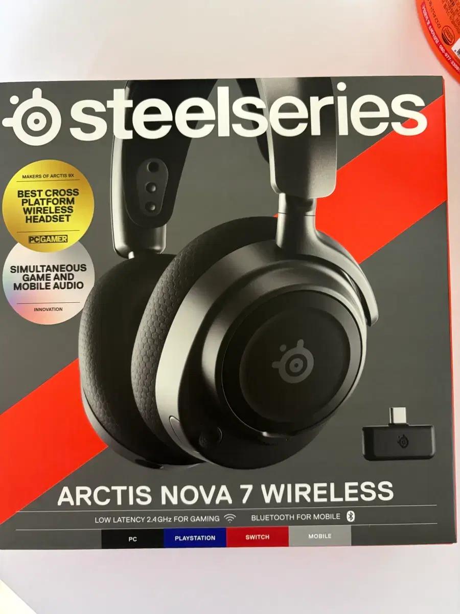 미개봉 새상품 스틸시리즈 arctis nova7 wireless