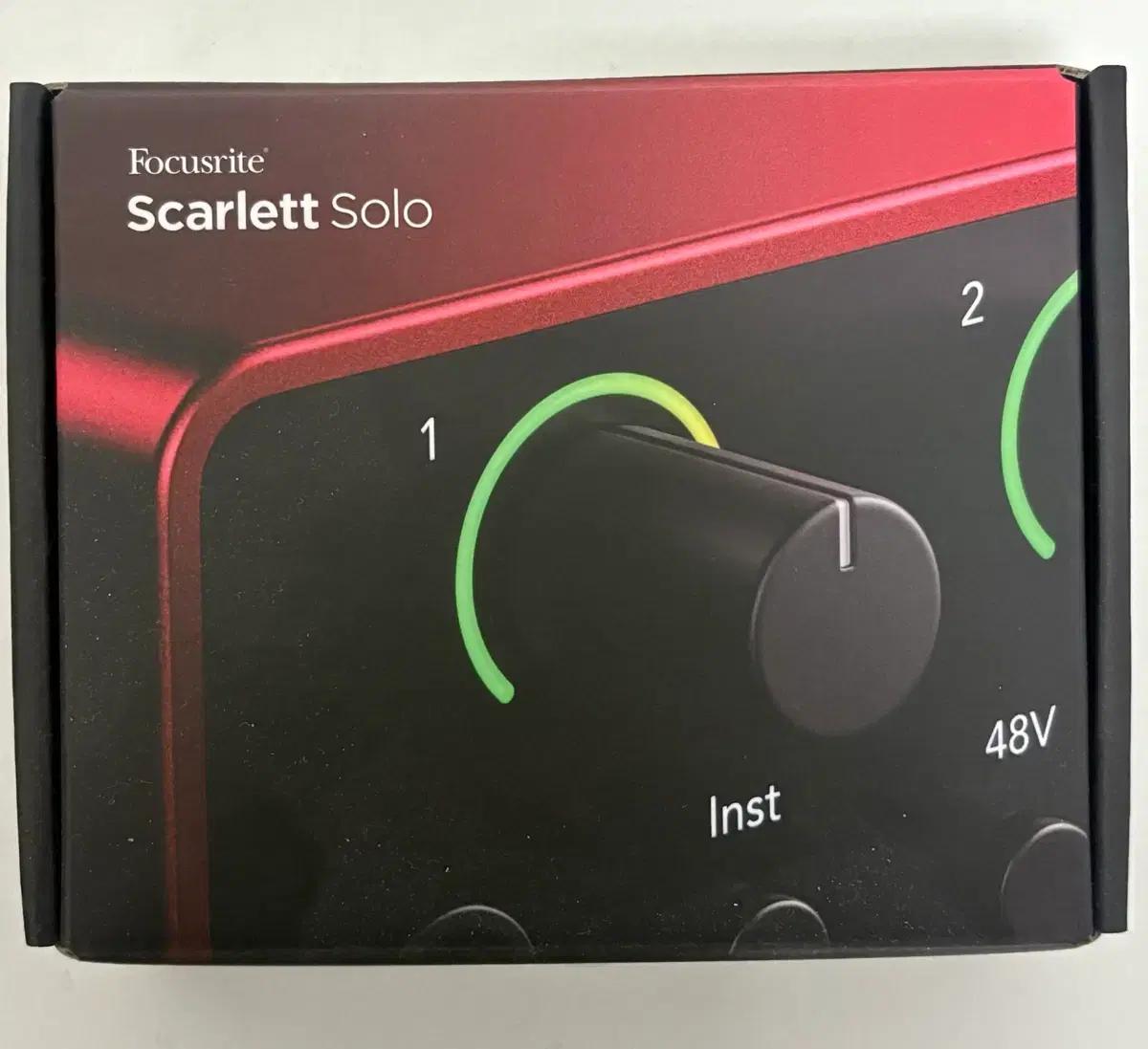 새상품) Focusrite Scarlett Solo 오디오 인터페이스