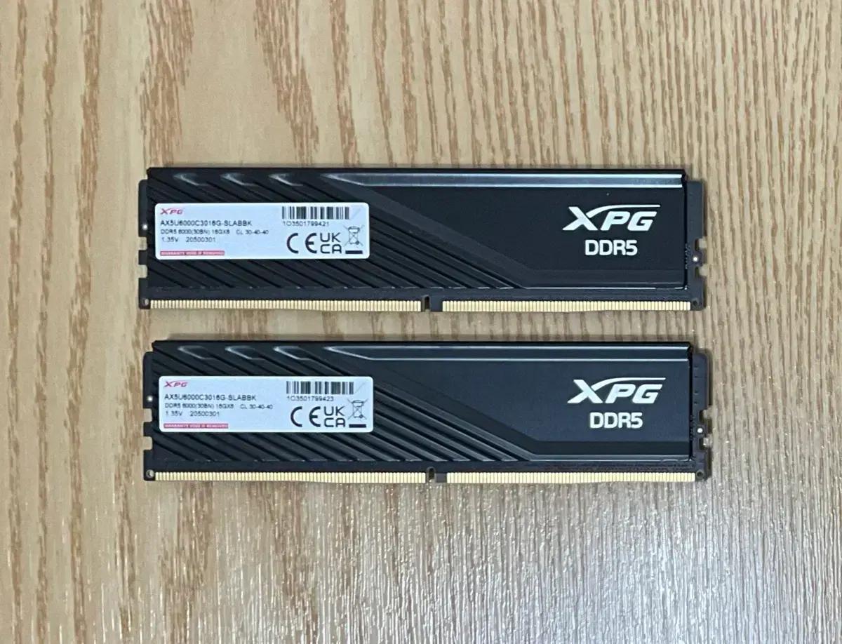 xpg ddr5 6000 16GBx2 (32GB)