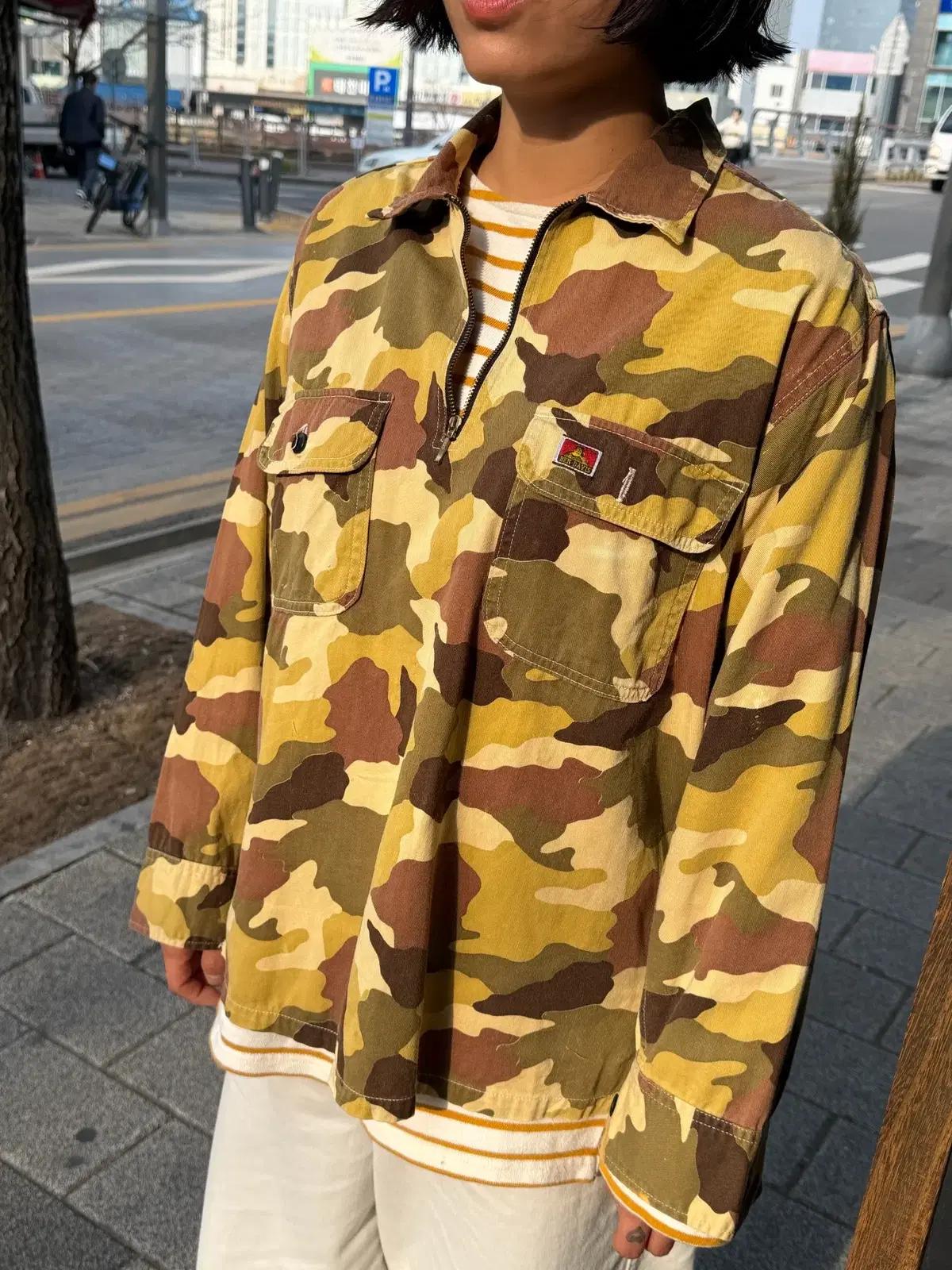 BEN DAVIS 카모 반집업 (Made In Japan)