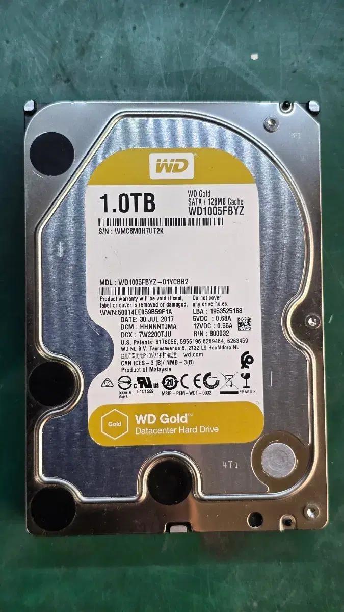 WD Gold 1TB HDD WD1005FBYZ