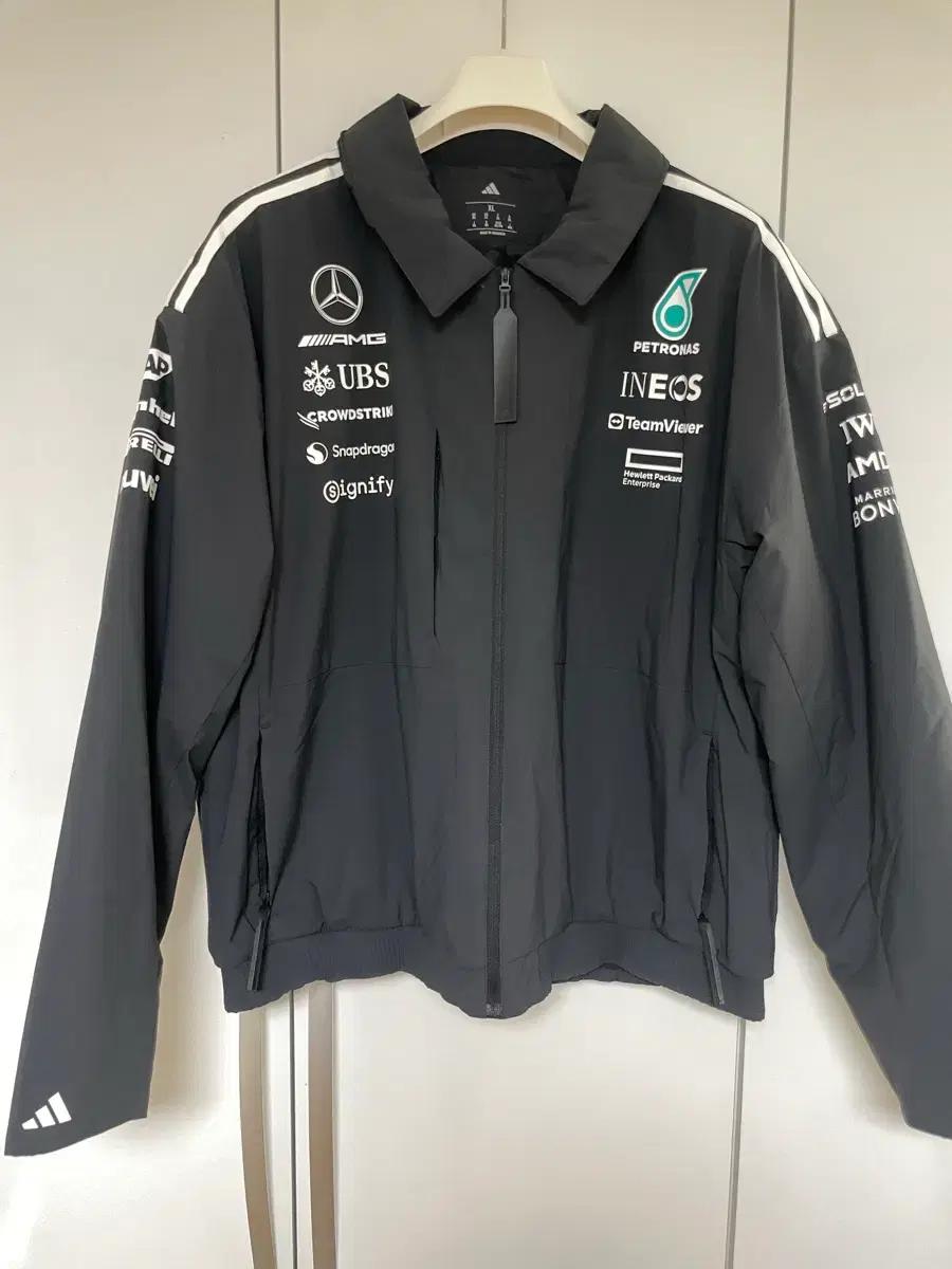 (택보유)메르세데스 아디다스 AMG F1 팀 자켓 블랙 XL