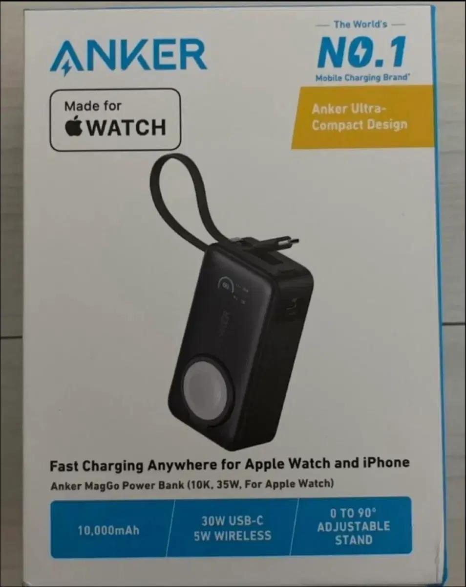[앤커] 애플워치 맥고 10000mAh 보조배터리 블랙