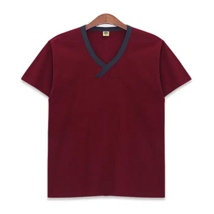 [창고정리새제품] 면20수 129와인 110(3XL) 반팔티 새제품