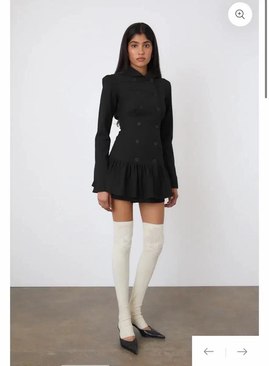 피치덴 로미 드레스 블랙 오닉스 M peachy den romy dres
