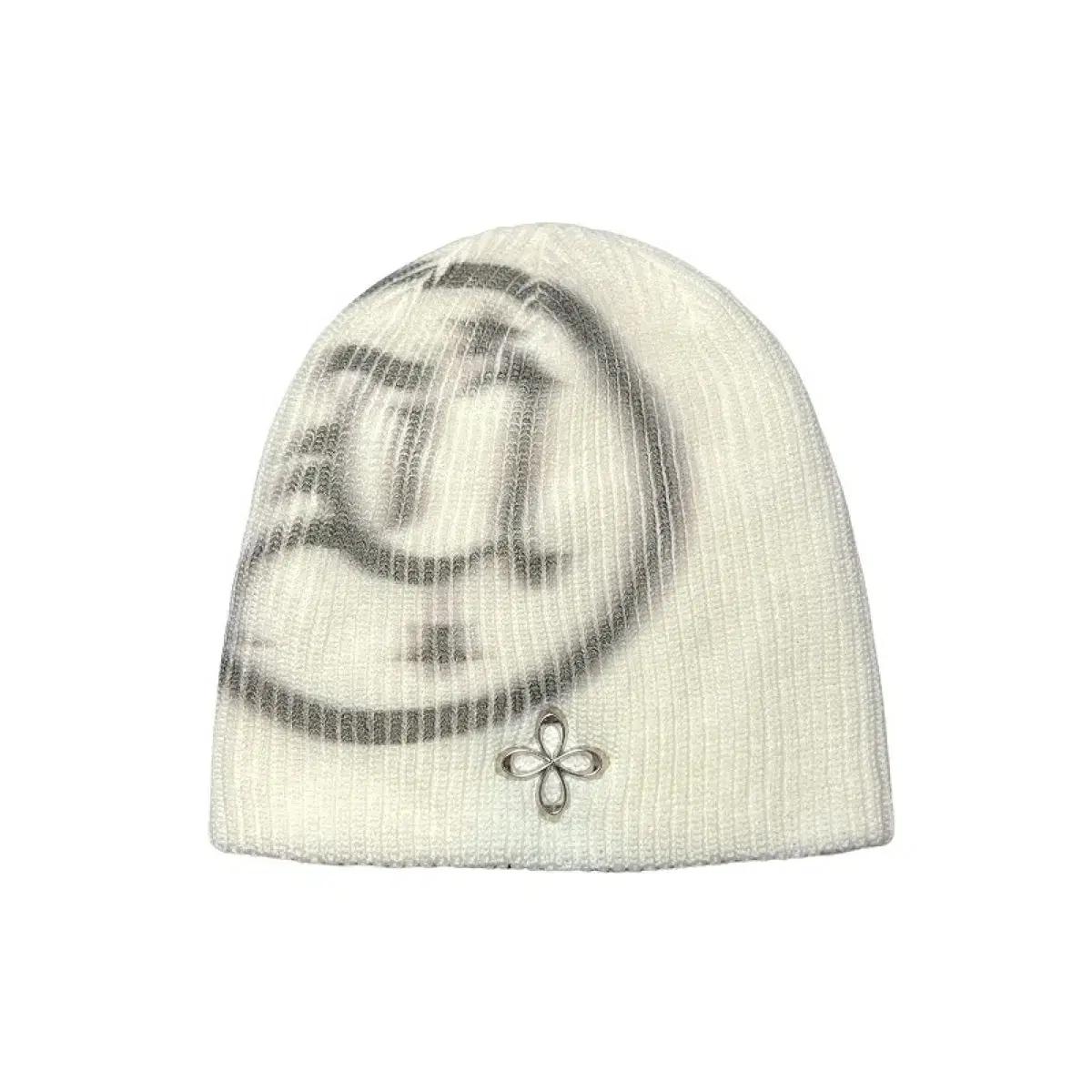 써저리 X 언본소사이어티 METAL LOGO BEANIE WHITE