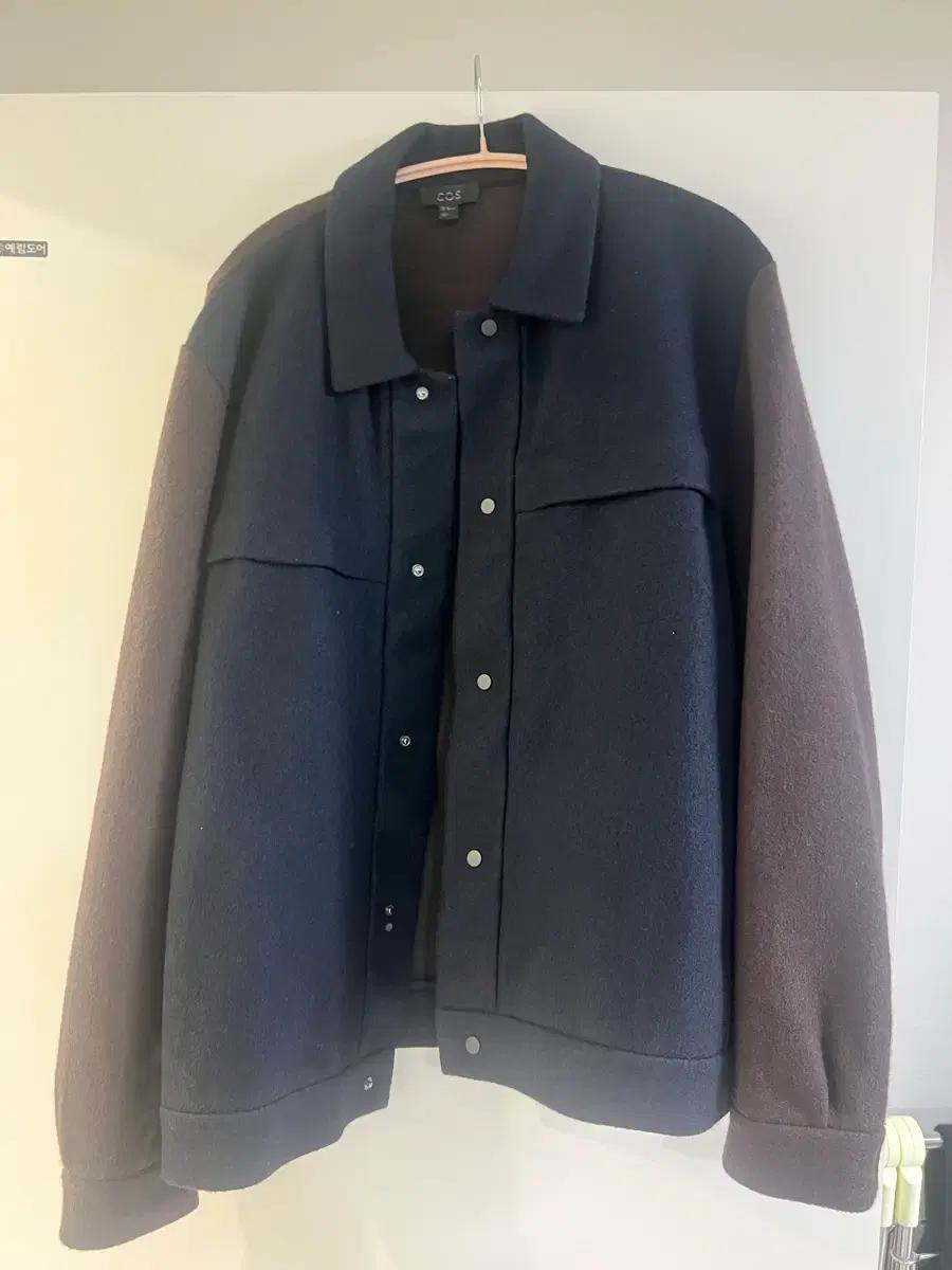 COS 코스 투톤 블록 자켓 xl