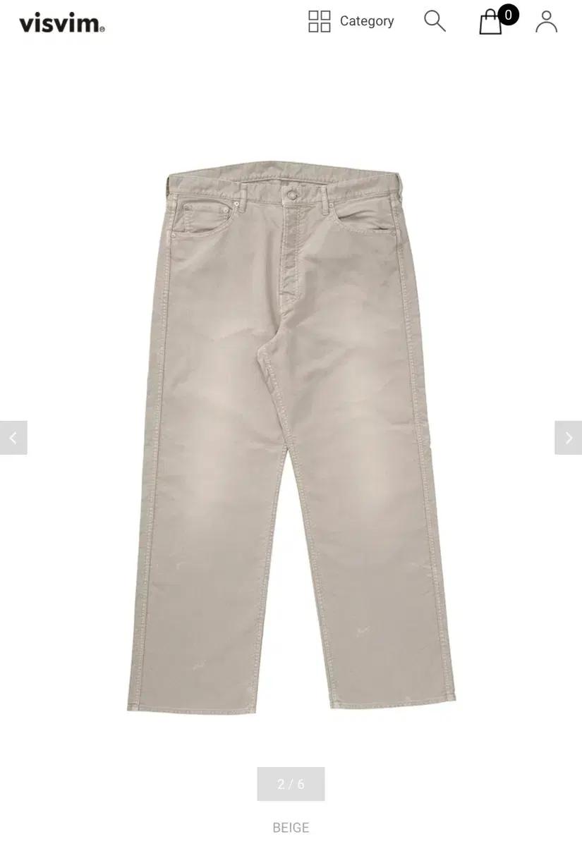 [구매]비즈빔 25ss FLUXUS 01 EX WIDE G.C BEIGE