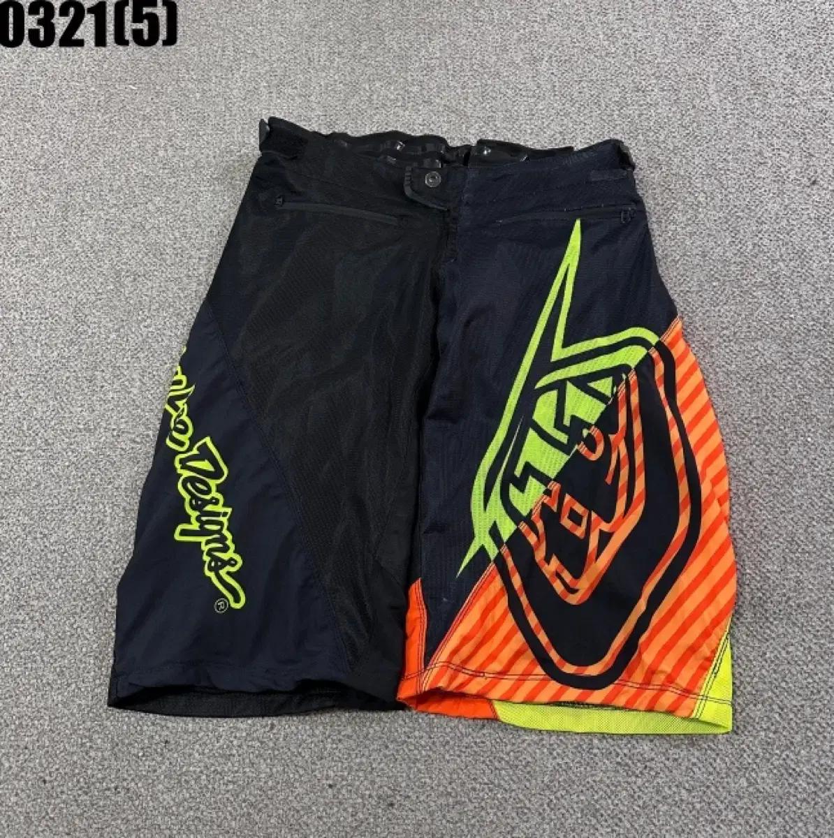 Troy Lee Designs 반바지 블랙 오렌지30 0321