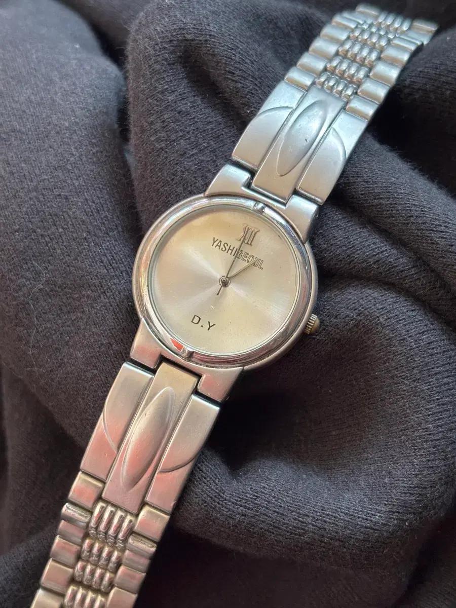 vintage yashi seoul dy steel metal watch