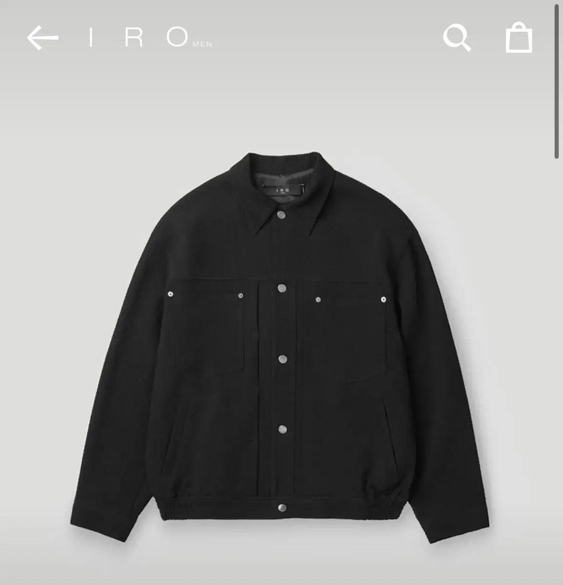 iro 이로 ENIGME 엠보 트윌 트러커 자켓