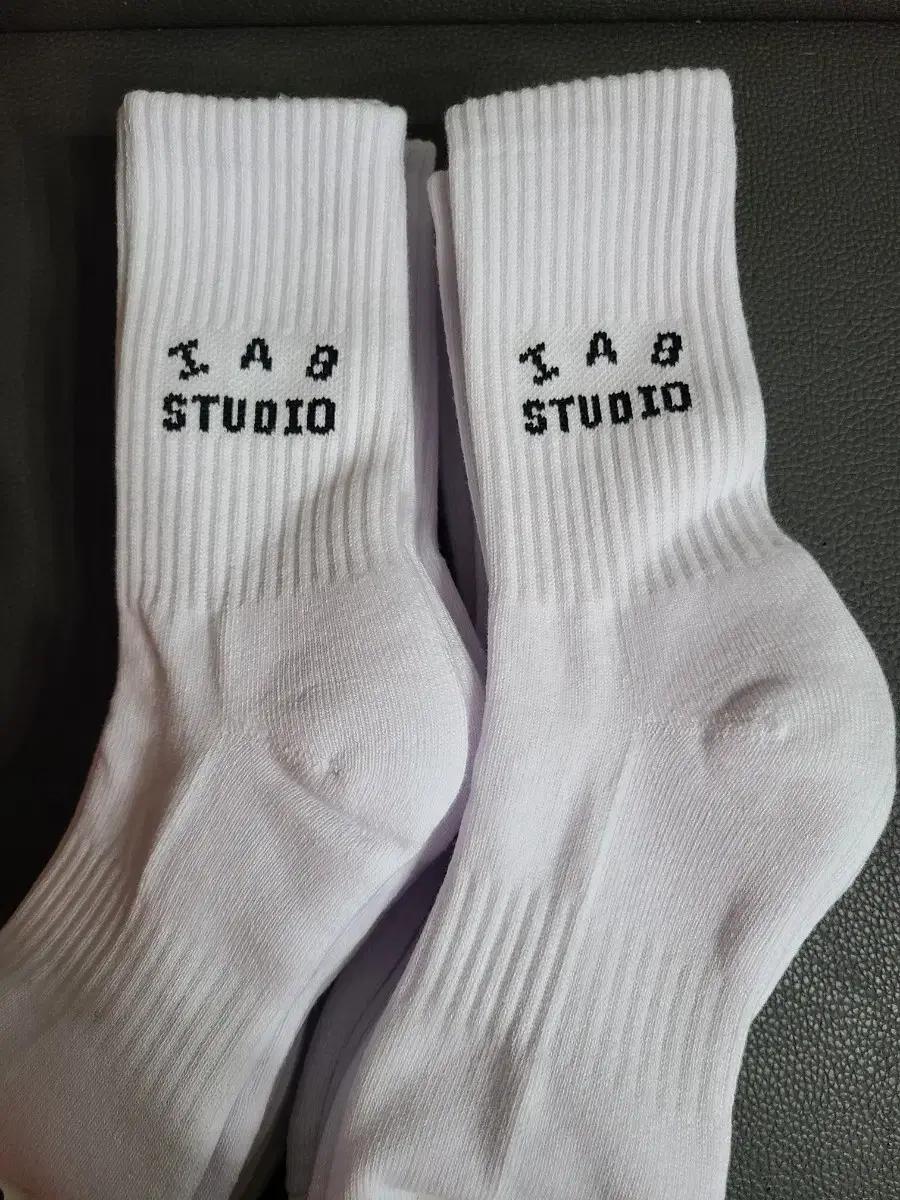 IAB Studio 아이앱 흰색 이중쿠션 스포츠양말 10족세트