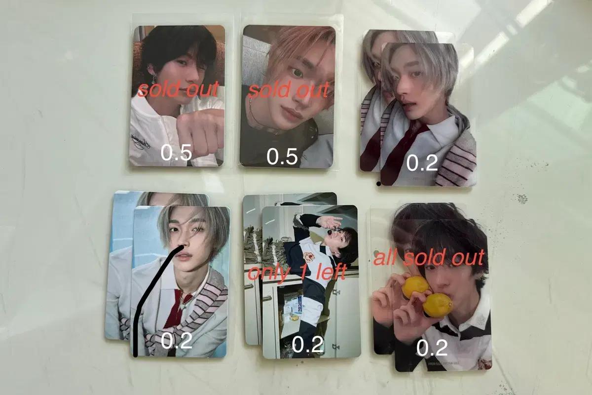 라이즈 원빈 앤톤 fame 페임 all of you 올옵유 포토카드 포카