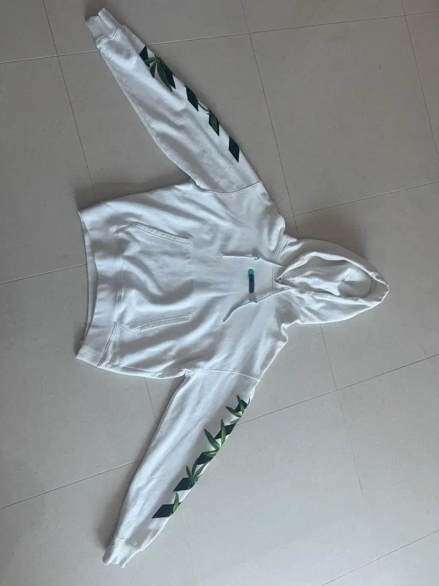 오프화이트 위드애로우 후드티 L