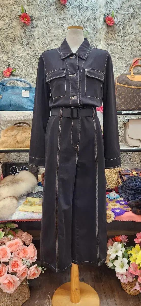 MOUSSY 데님 점프 슈트(66)