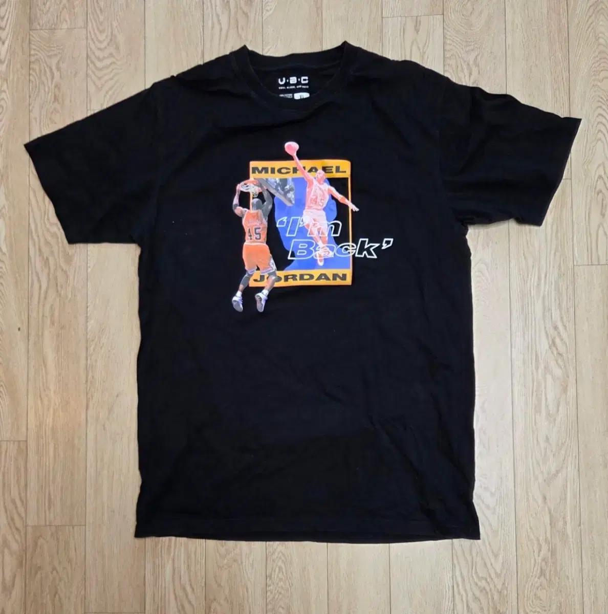 미사용 VAC NBA 시카고 불스마이클 조던 컴백 기념 반팔티 100